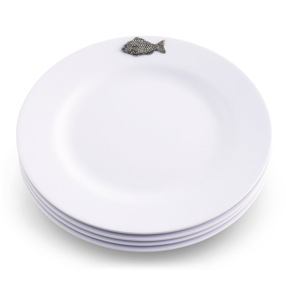 Fish Melamine Lunch Plates - Set of 4 - themonogram manor 