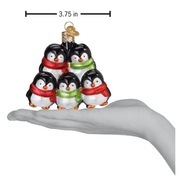 Penguin Family Of 5 Ornament - themonogram manor 