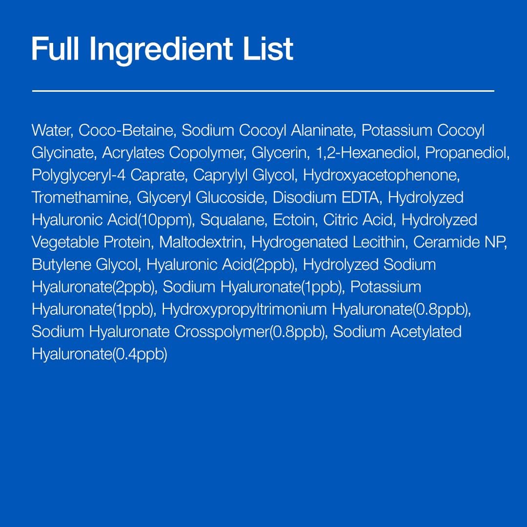Moisturizing Gentle Gel Cleanser, Hyaluronic Acid, Squalane, Ceramide, Foaming Facial Korean Cleanser, Ph Balance, Daily Hydrating Face Wash, Korean Skincare (150Ml/5.07Fl Oz.) - themonogram manor 