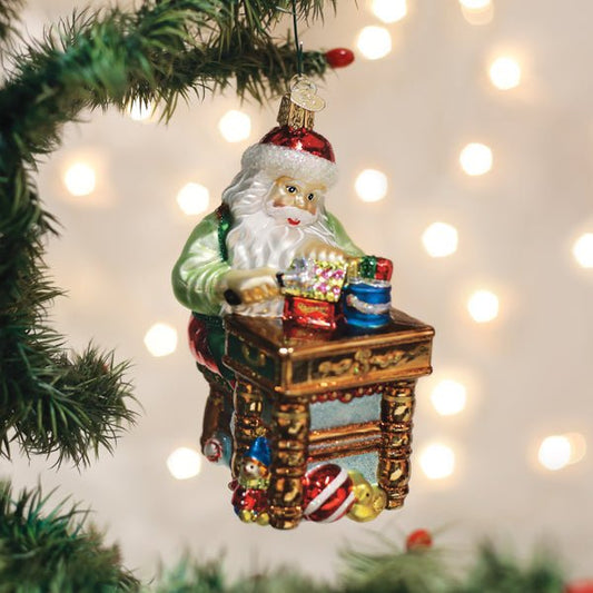 Workshop Santa Ornament - themonogram manor 