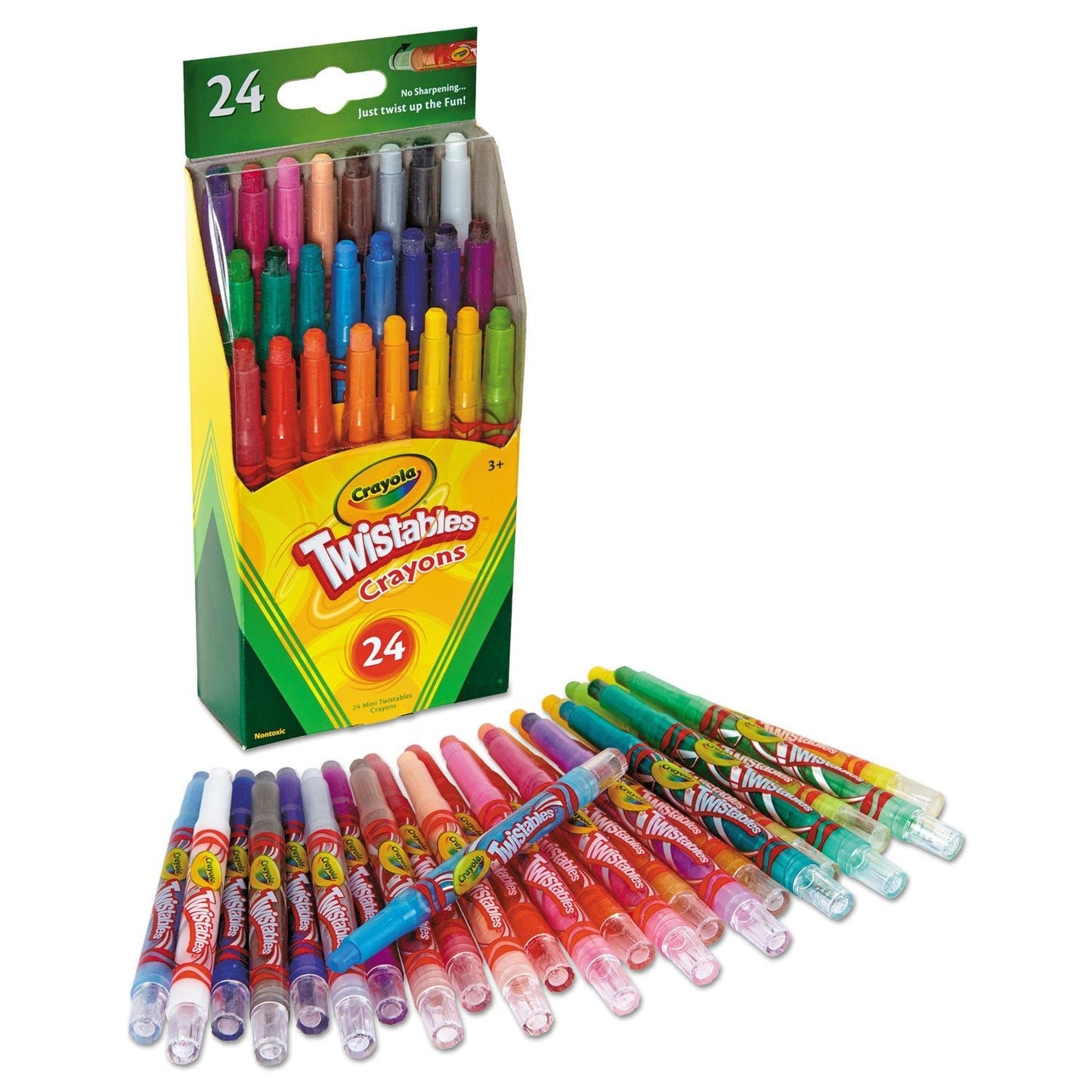 Crayola Twistables Mini Crayons, 24 Colors/Pack - themonogram manor 