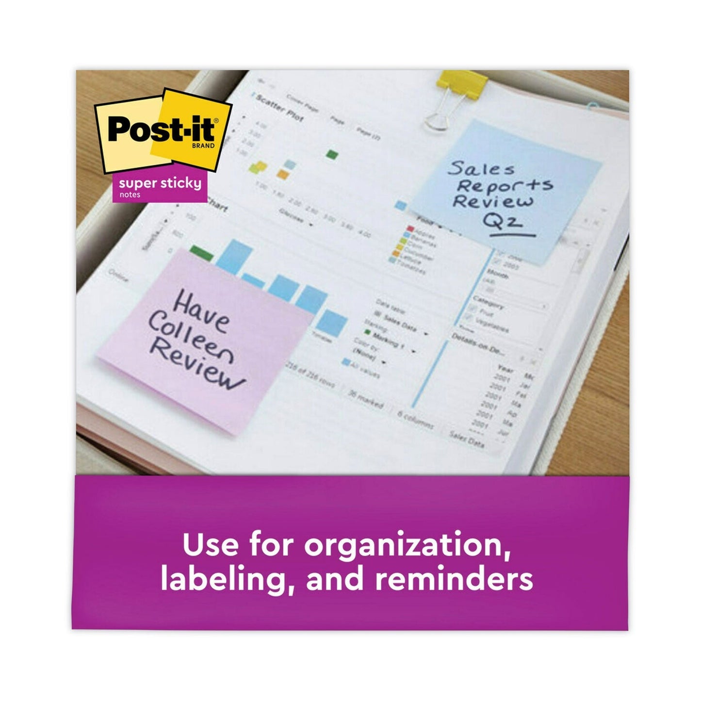 Post - it Recycled Notes in Wanderlust Pastels Collection Colors, 3" x 3", 90 Sheets/Pad, 12 Pads/Pack - themonogram manor 