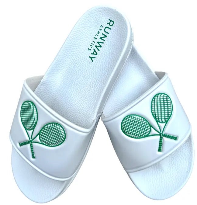 Double Trouble Tennis Slides - themonogram manor 
