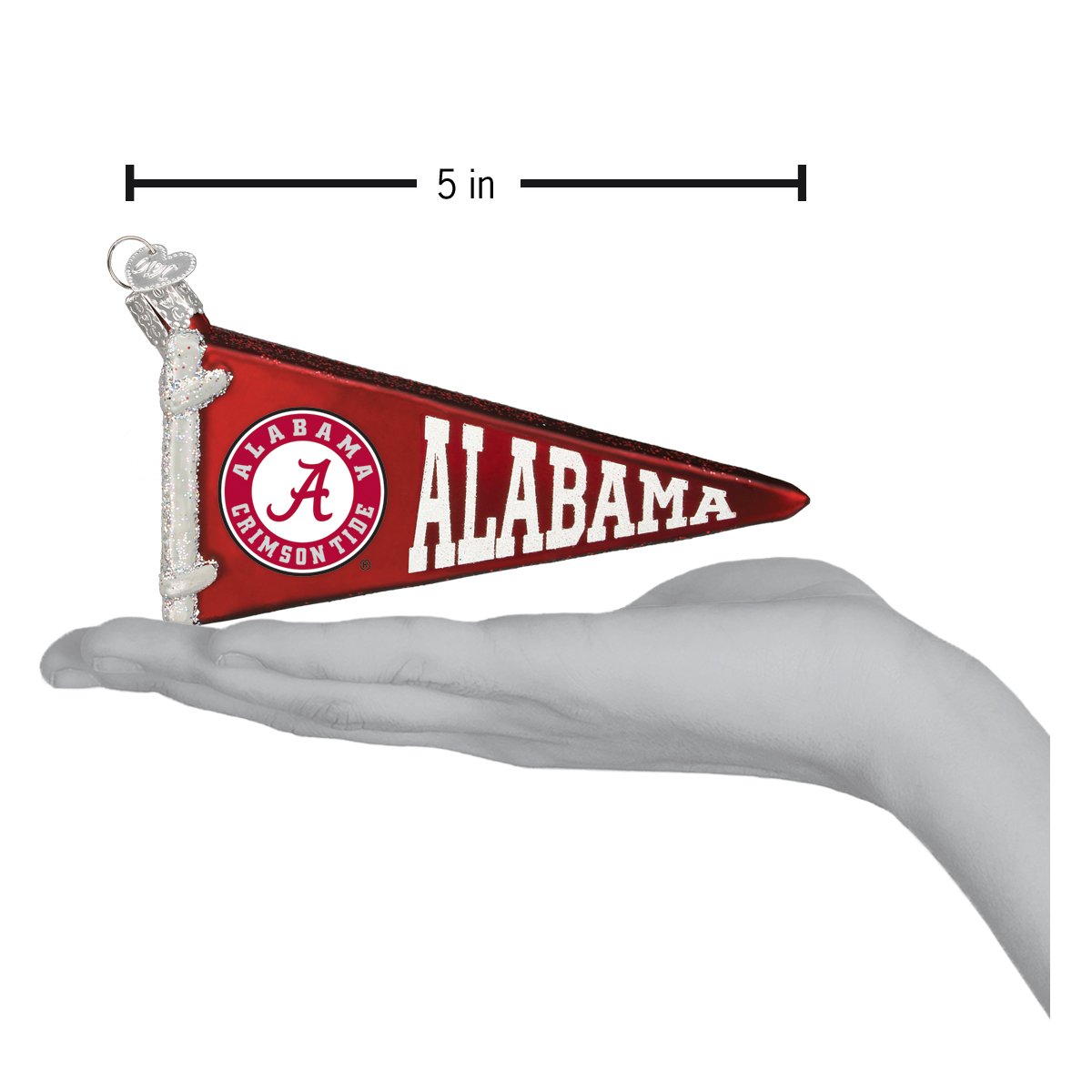 Alabama Pennant Ornament - themonogram manor 