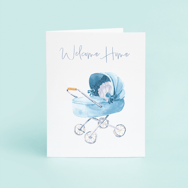 Blue Stroller "Welcome Home" - themonogram manor 