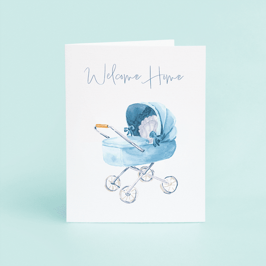 Blue Stroller "Welcome Home" - themonogram manor 