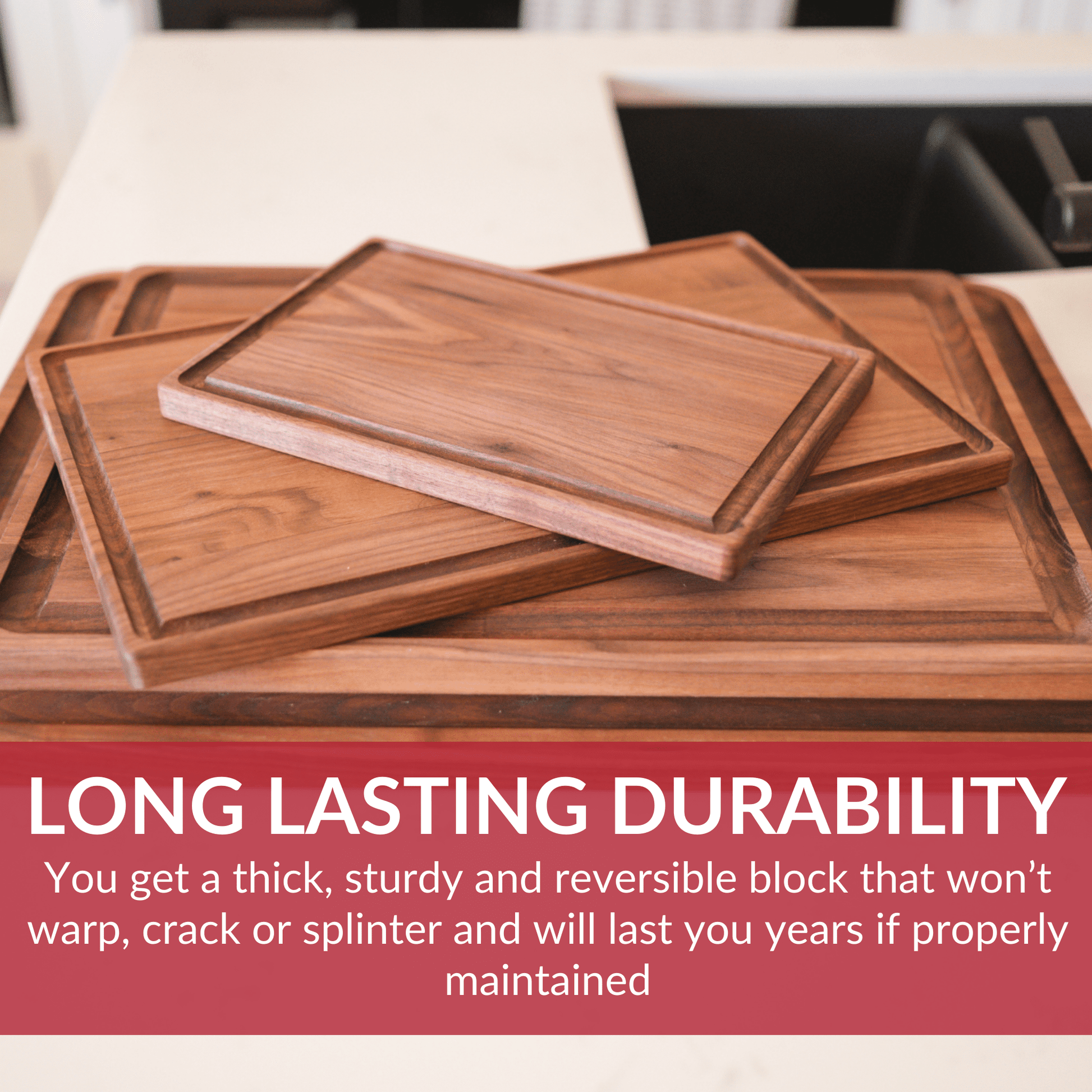 Small Walnut Wood Cutting Board - themonogram manor 