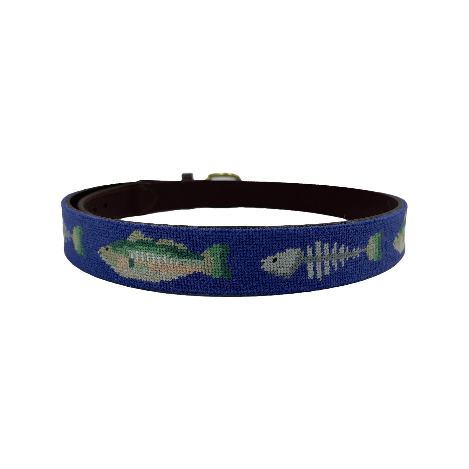 Bonefish Fishing Needlepoint Belt - themonogram manor 