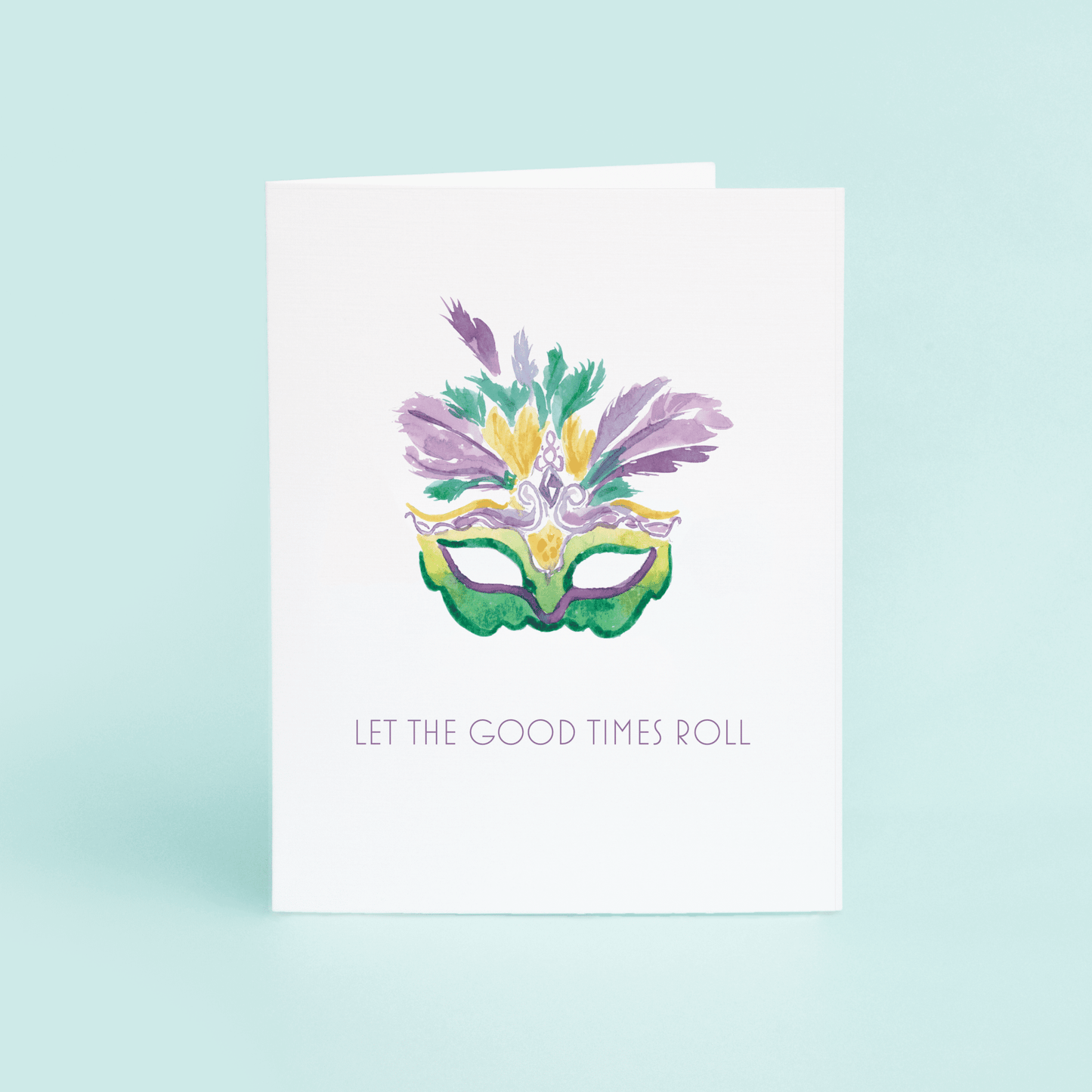 Mardi Gras Mask "Let The Good Times Roll" - themonogram manor 