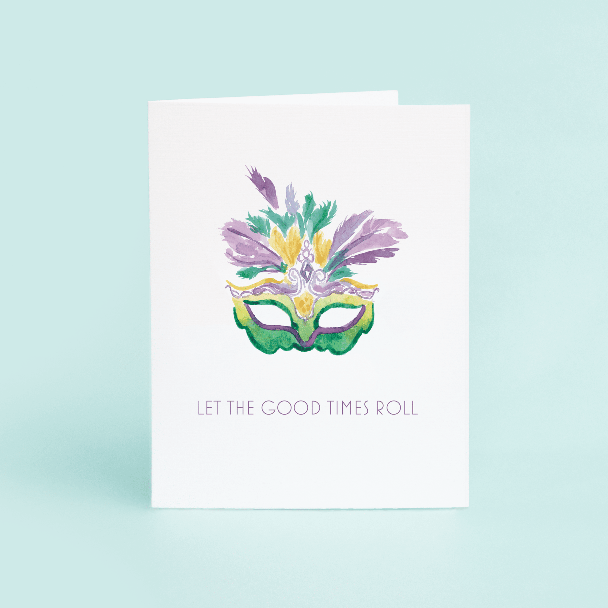 Mardi Gras Mask "Let The Good Times Roll" - themonogram manor 
