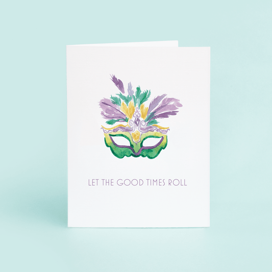 Mardi Gras Mask "Let The Good Times Roll" - themonogram manor 