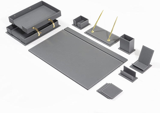 MOOG Classic Desk Organizer - Gray - 12 PCS - themonogram manor 