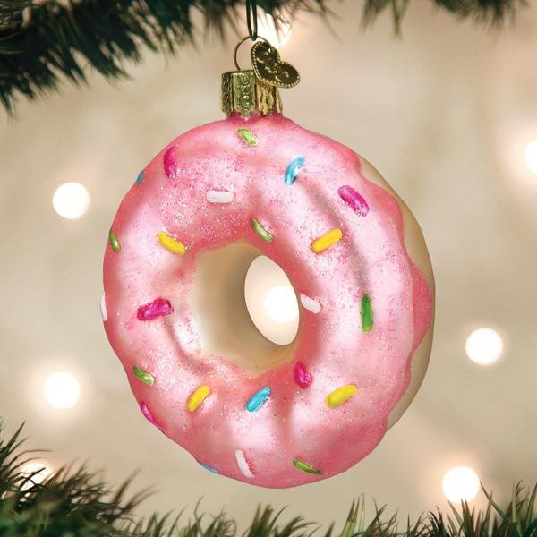 Pink Sprinkles Donut Ornament - themonogram manor 