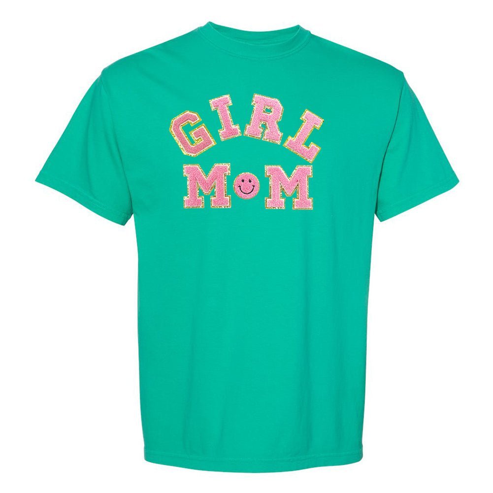 Girl Mom Letter Patch T-Shirt - themonogram manor 