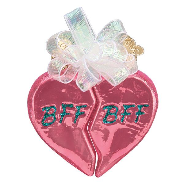 Bff Hearts Ornament - themonogram manor 