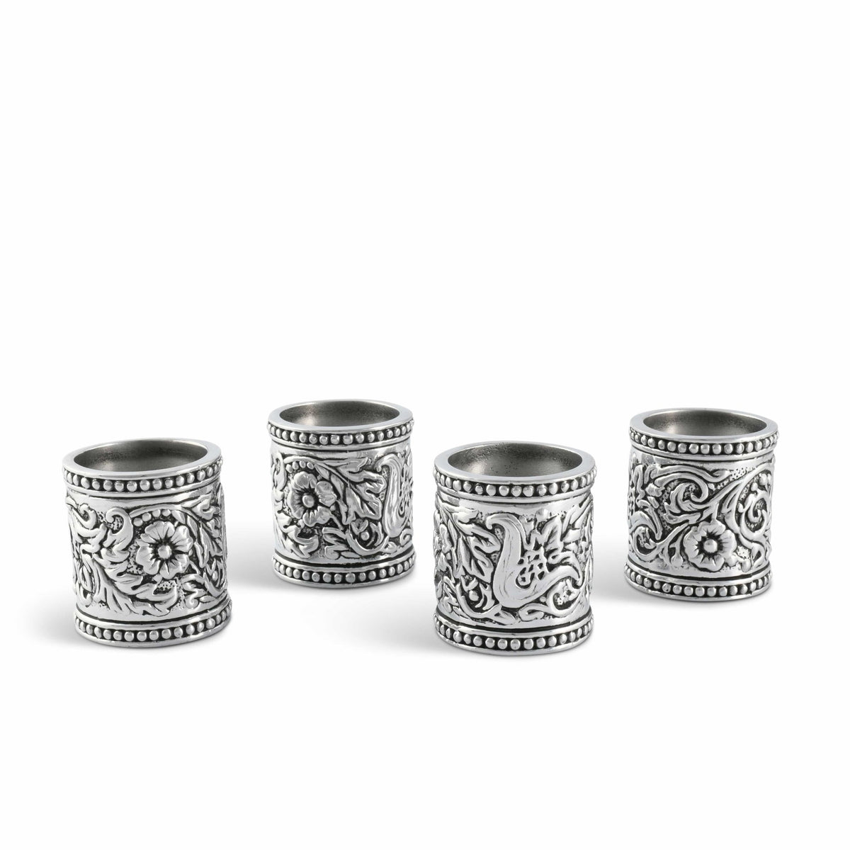 Concho Pattern Napkin Rings Set of 4 - themonogram manor 