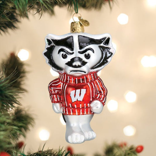 Wisconsin Bucky Ornament - themonogram manor 