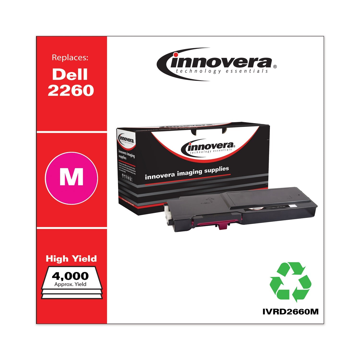 Innovera Remanufactured Magenta High - Yield Toner, Replacement for 593 - BBBS, 4,000 Page - Yield - themonogram manor 