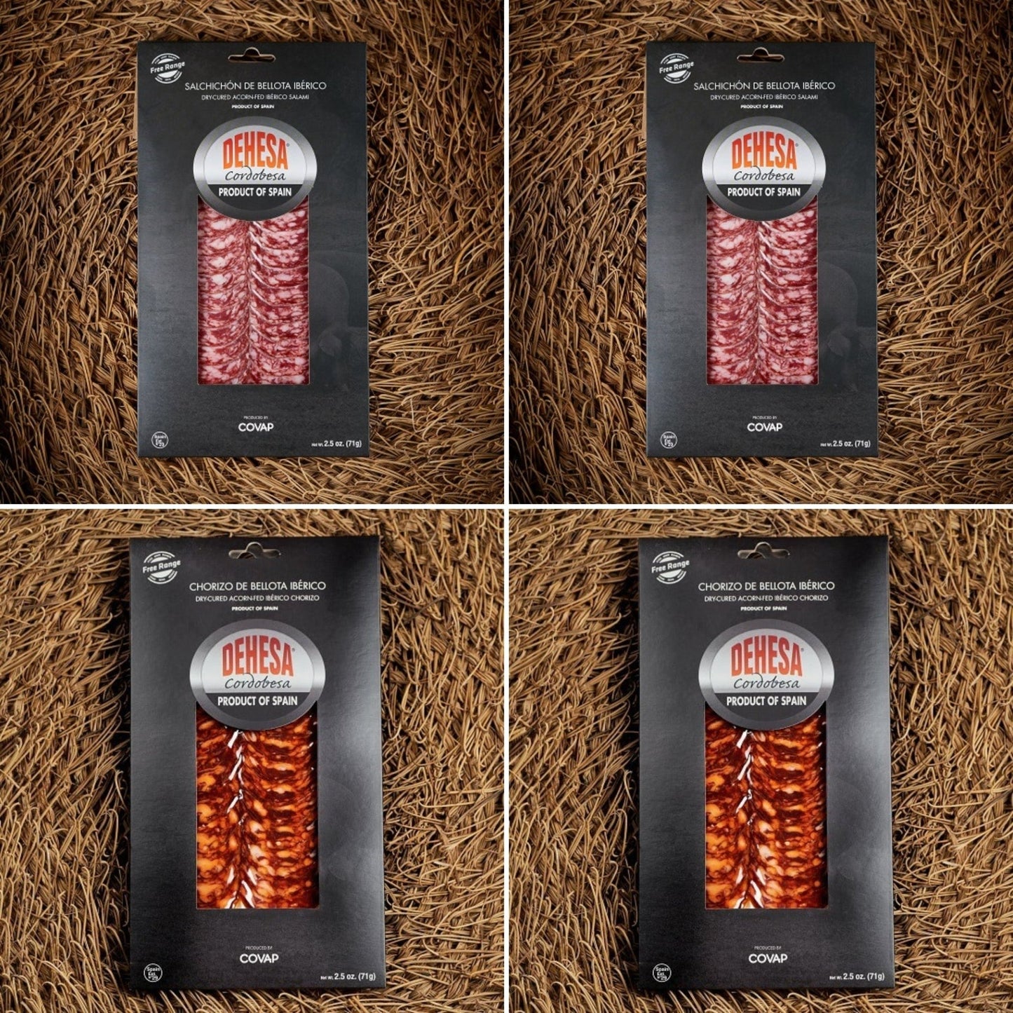 Dehesa Cordobesa® Chorizo and Salchichón de Bellota Ibérico 4 Pack - themonogram manor 