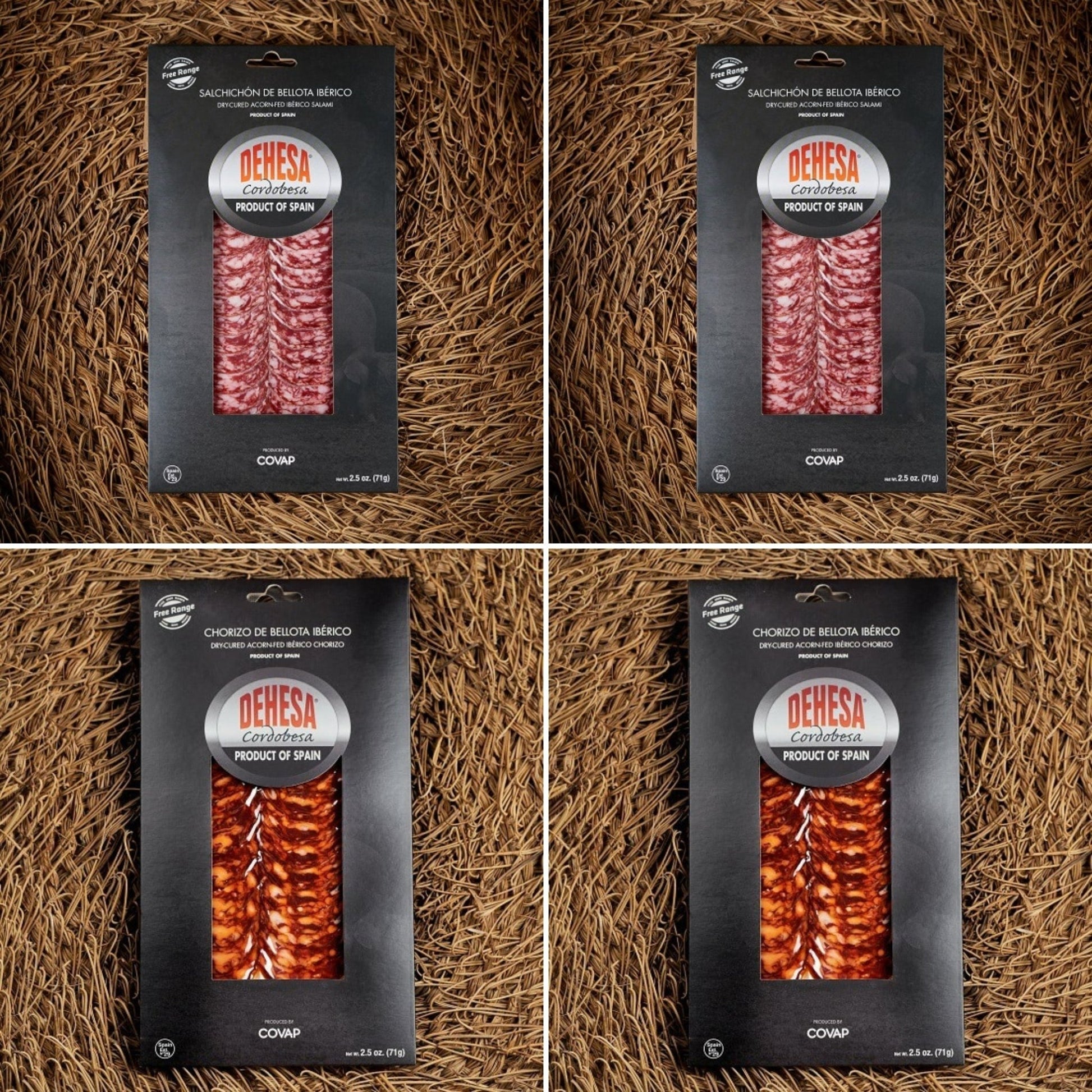 Dehesa Cordobesa® Chorizo and Salchichón de Bellota Ibérico 4 Pack - themonogram manor 