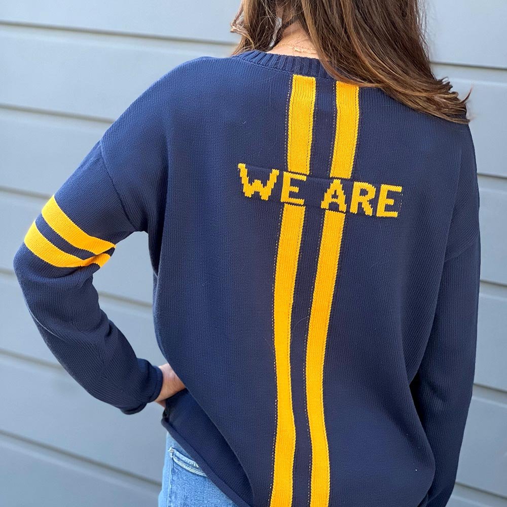 Marquette Long Sleeve – 'We Are' Navy - themonogram manor 