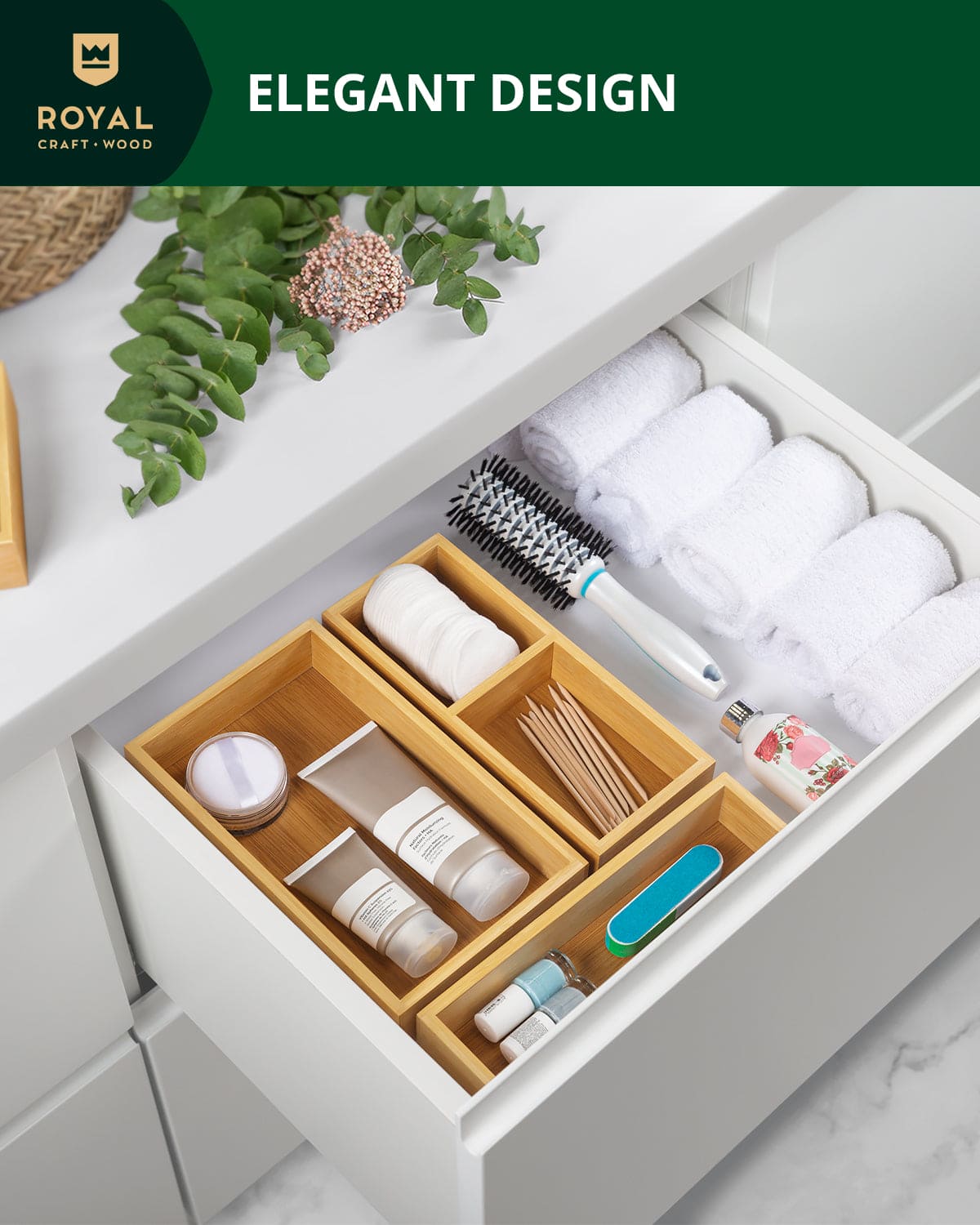 Storage Box Set of 3, Natural - themonogram manor 