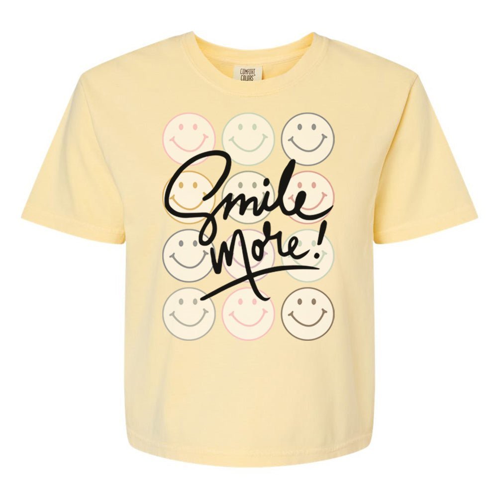'Smile More' Boxy T-Shirt - themonogram manor 