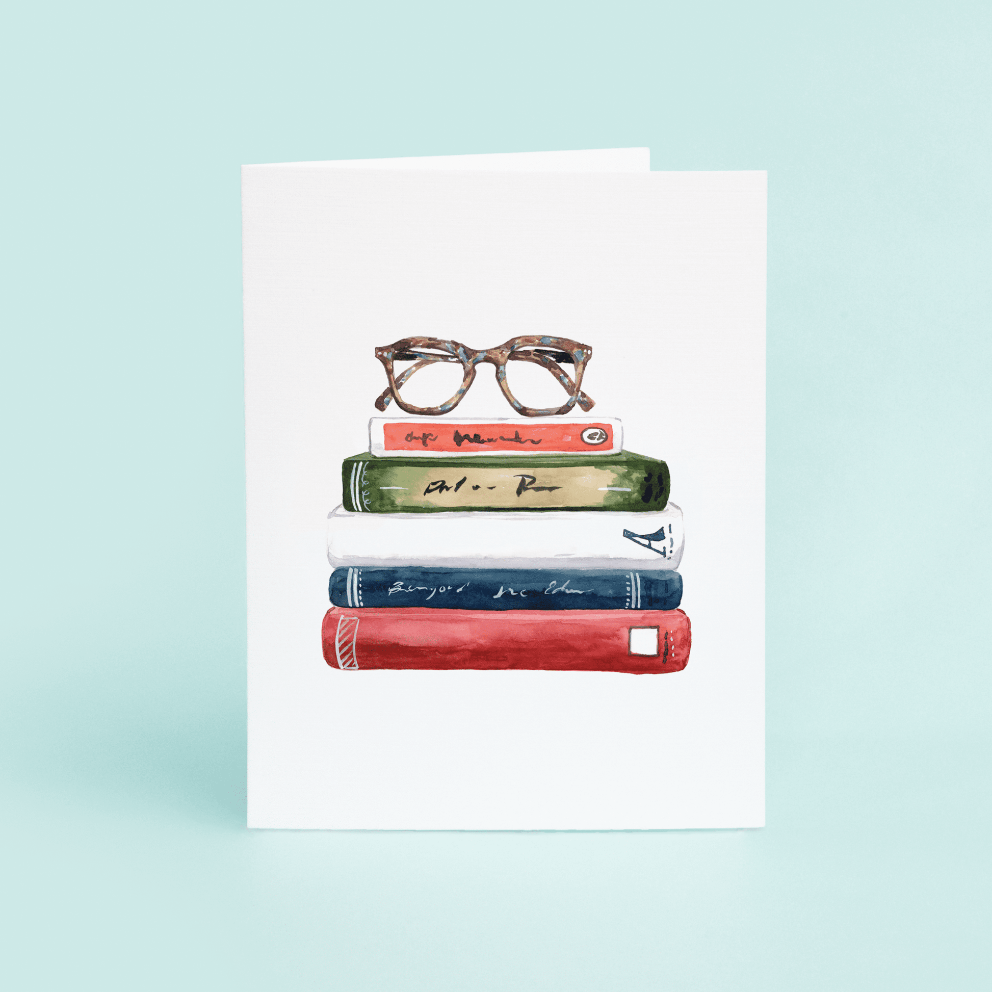 Book Stack with Glasses - themonogram manor 