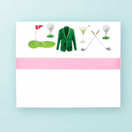 Golf & Cocktails Pattern Lux Slab - themonogram manor 