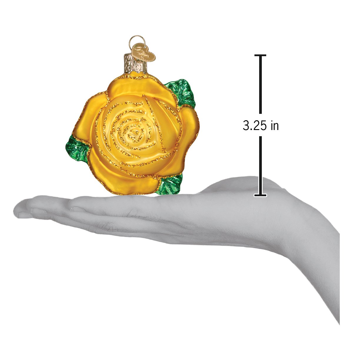 Yellow Rose Ornament - themonogram manor 