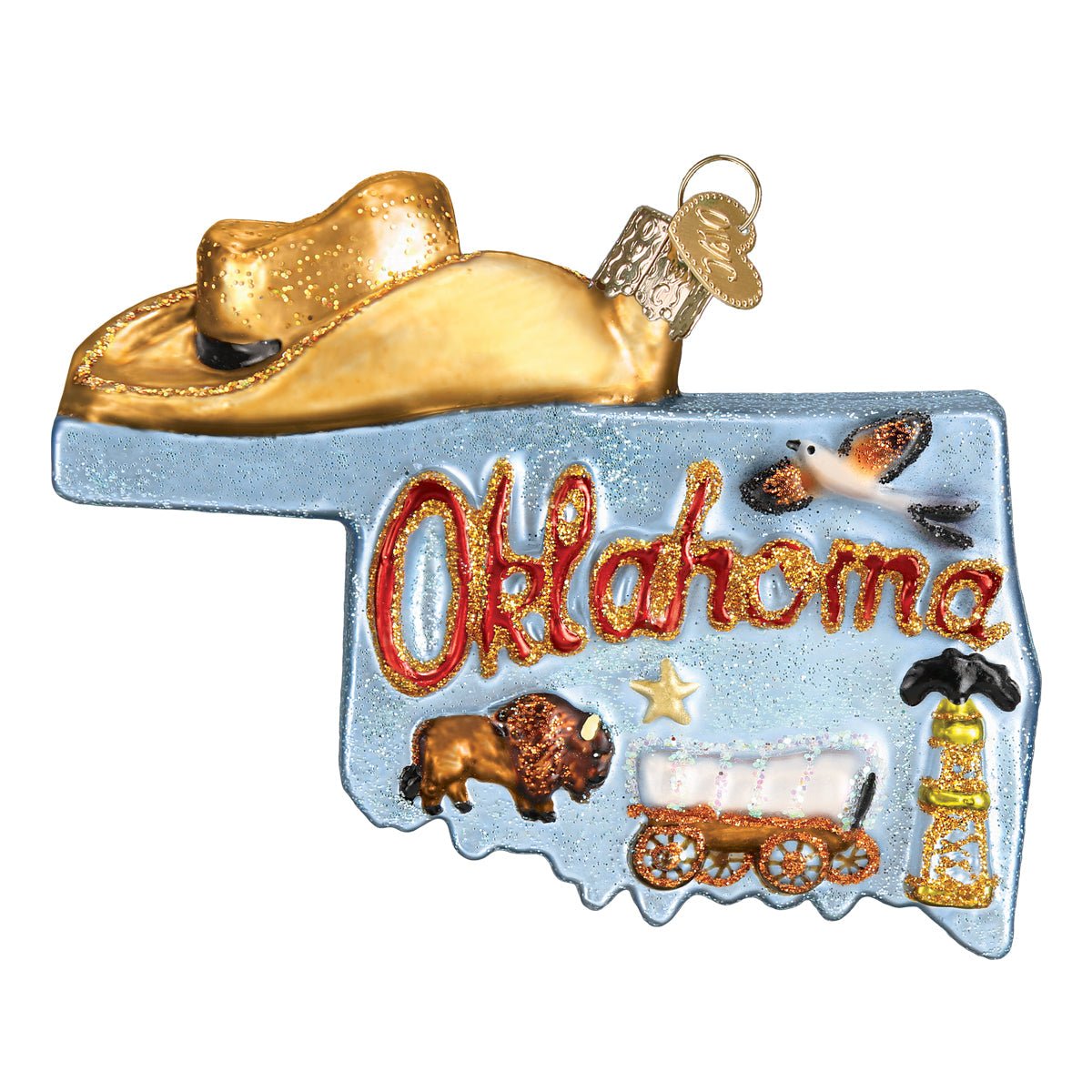 State Of Oklahoma Ornament - #themonogram manor #
