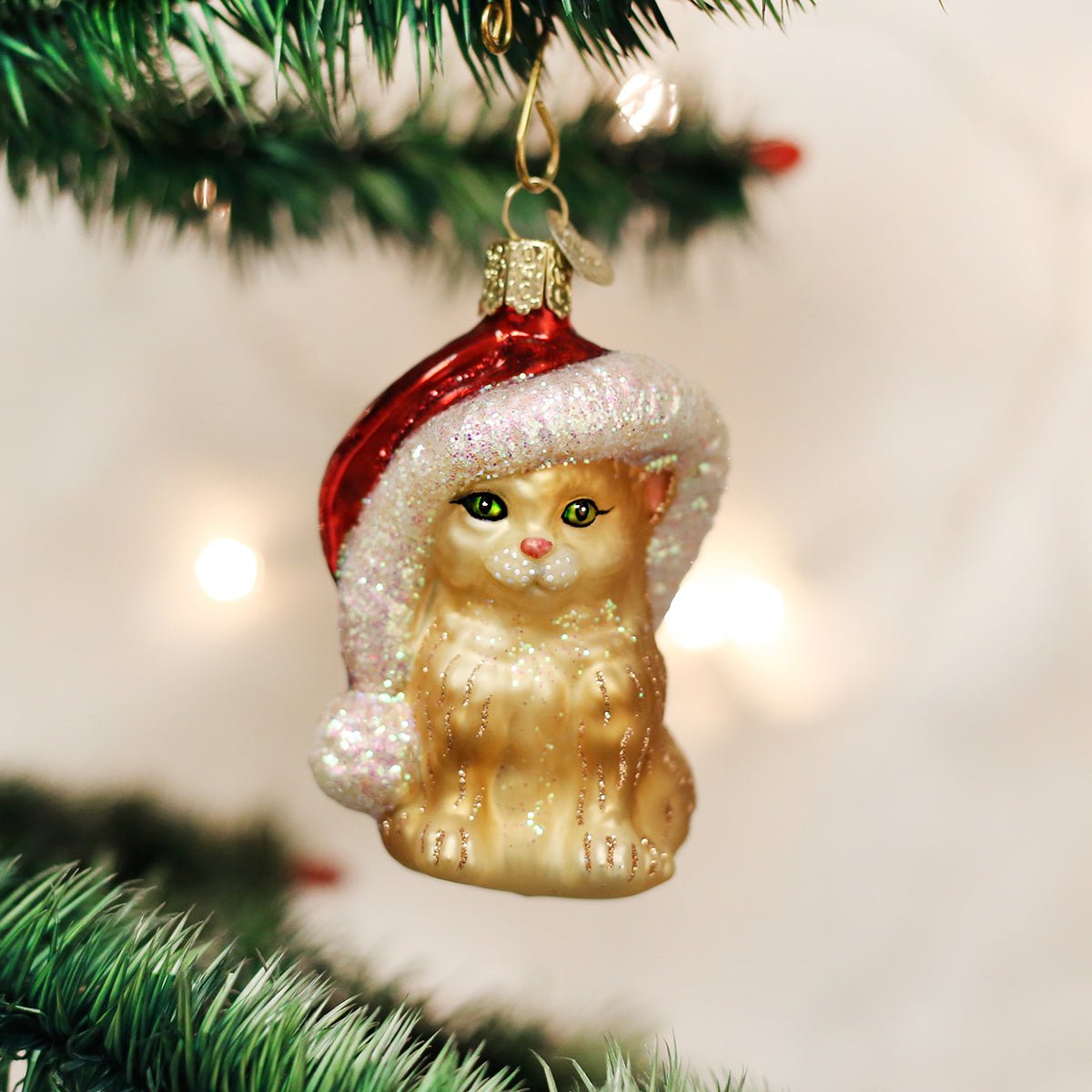 Santa's Kitten Ornament - themonogram manor 