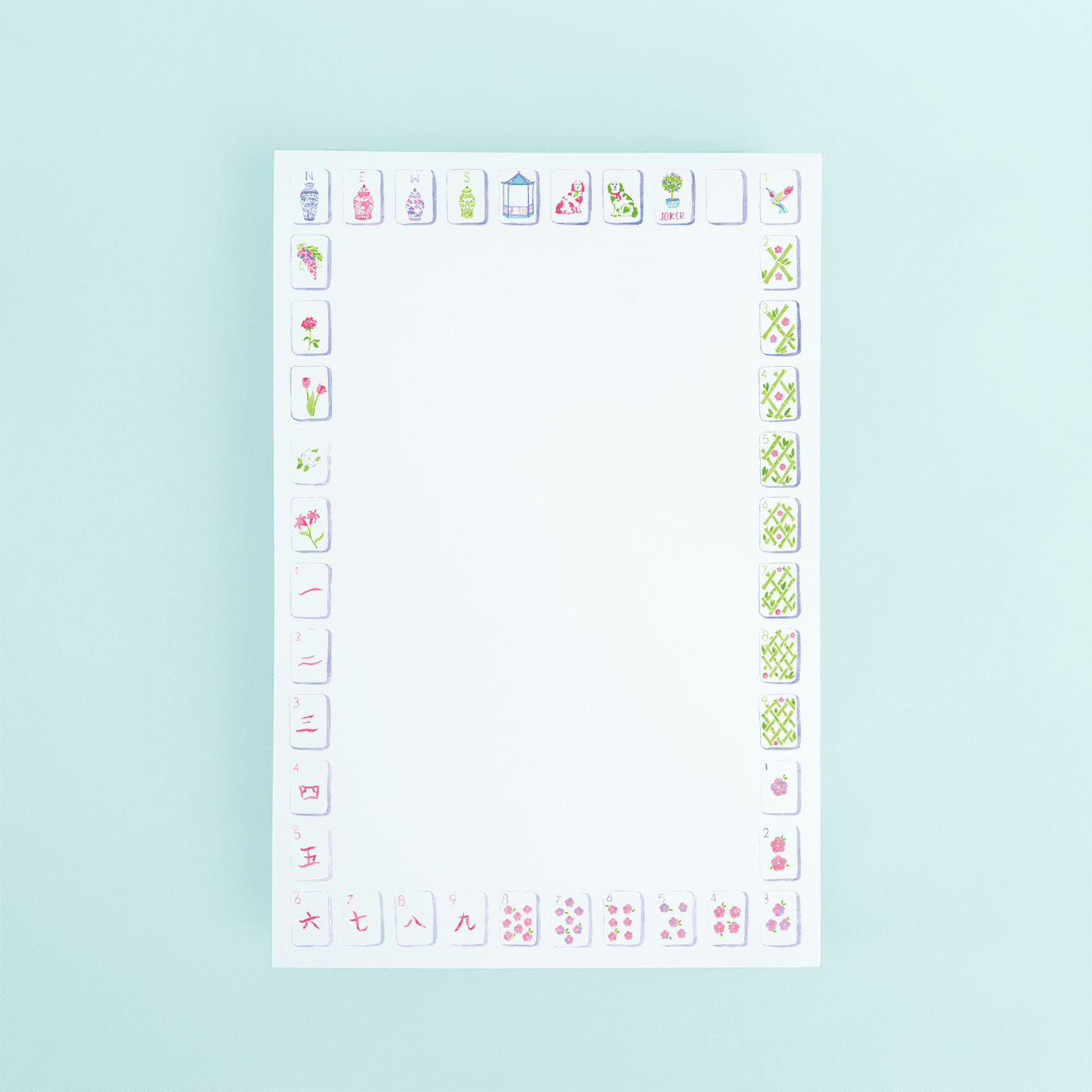 Mahjong Notepad - themonogram manor 