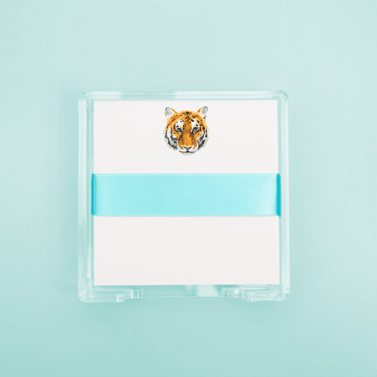 Tiger Face Square Desk Set - themonogram manor 