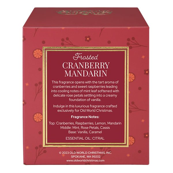 Frosted Cranberry Mandarin Candle - #themonogram manor #