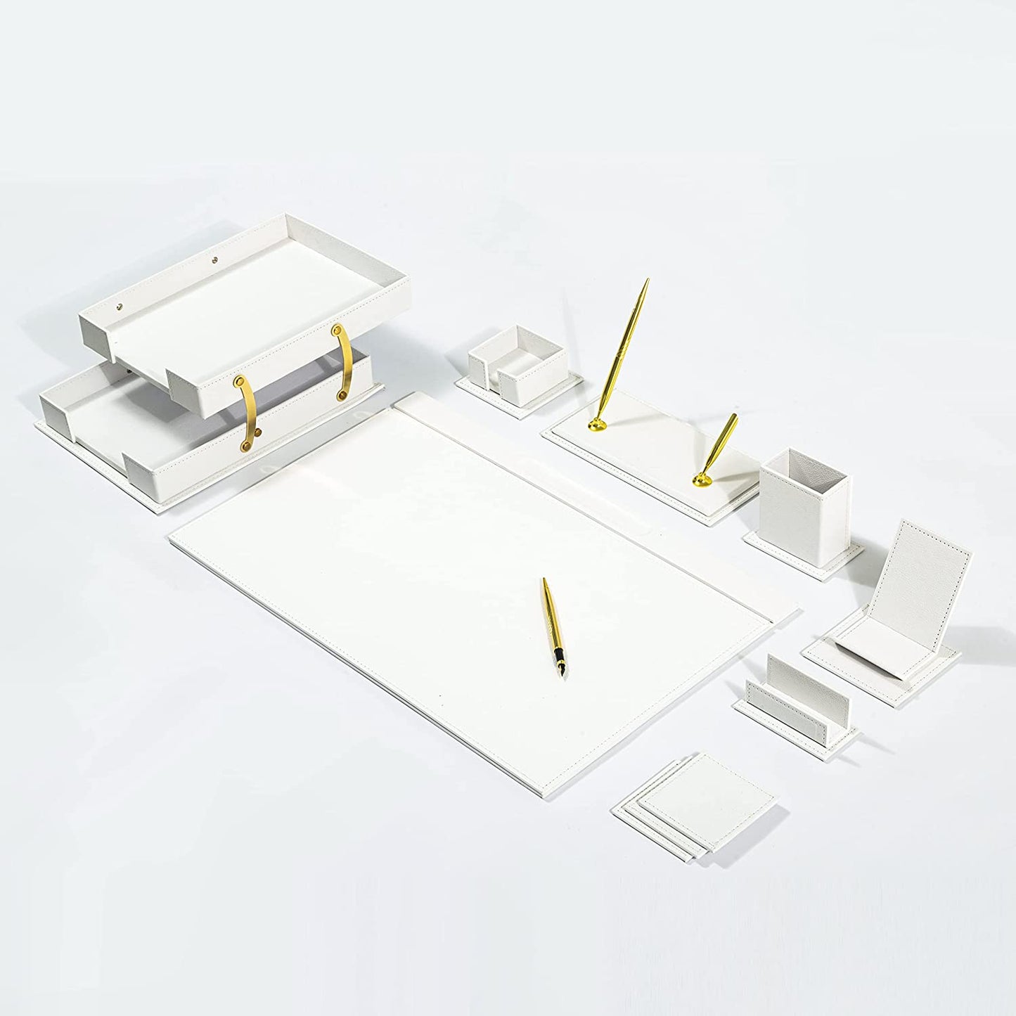 MOOG Classic Desk Organizer - Gray - 12 PCS - themonogram manor 