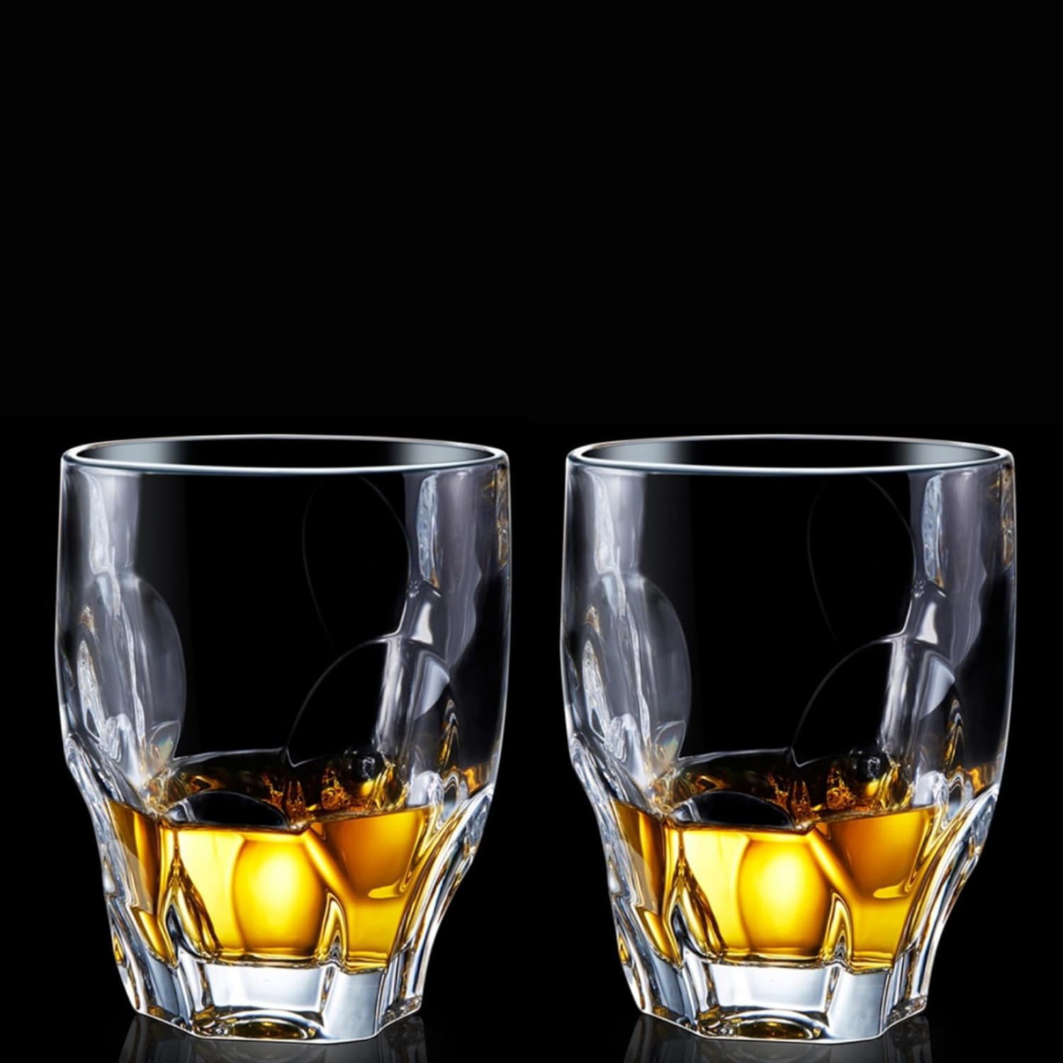 Whiskey Glasses 10oz Premium Scotch Glasses Set of 2 - Old Fashioned Whiskey - themonogram manor 