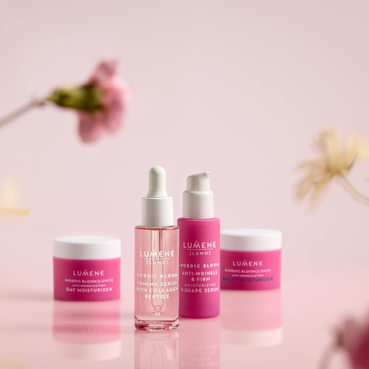 [Lumo] Vegan Collagen Face Serum - Firming Peptide Serum Formulated with Hyaluronic Acid for Smoother, Plump-Looking Skin - Helps to Reduce the Appearance of Fine Lines + Wrinkles (1 Fl Oz) - themonogram manor 