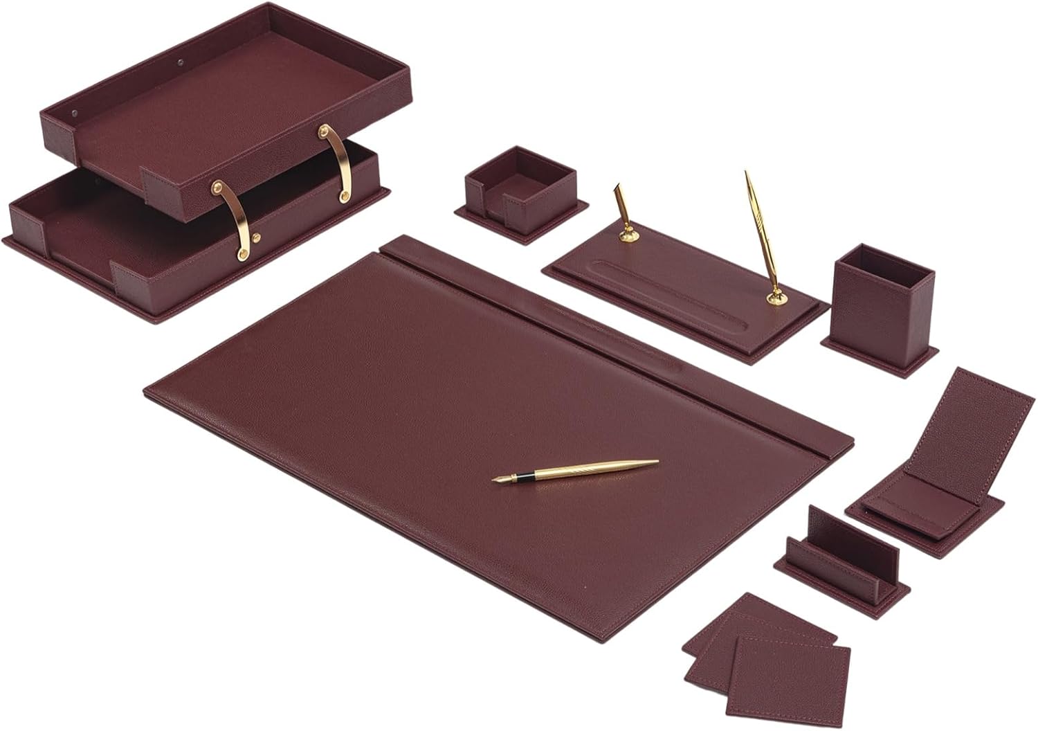 MOOG Classic Desk Organizer - Black - 12 PCS - themonogram manor 