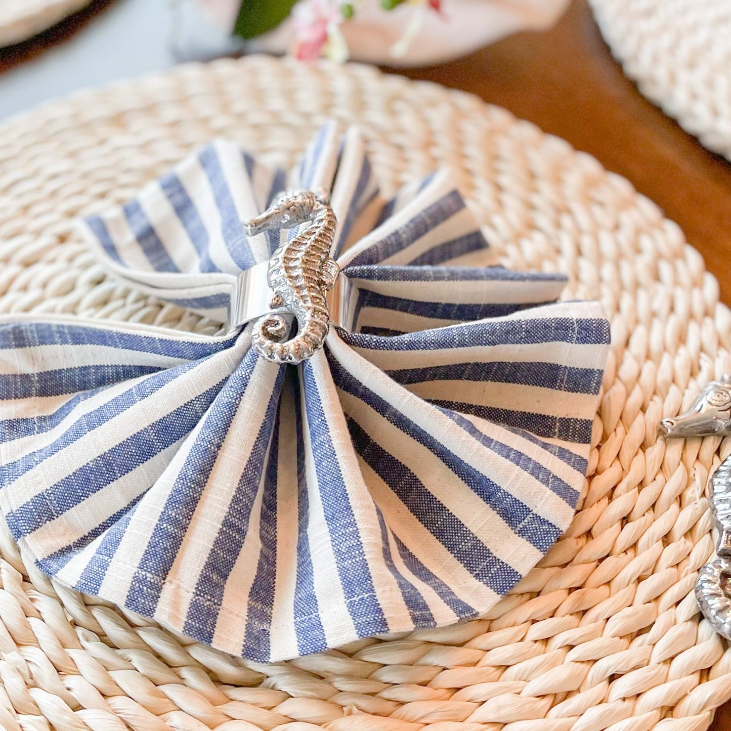 Sea Horse Napkin Rings - set of 4 - themonogram manor 