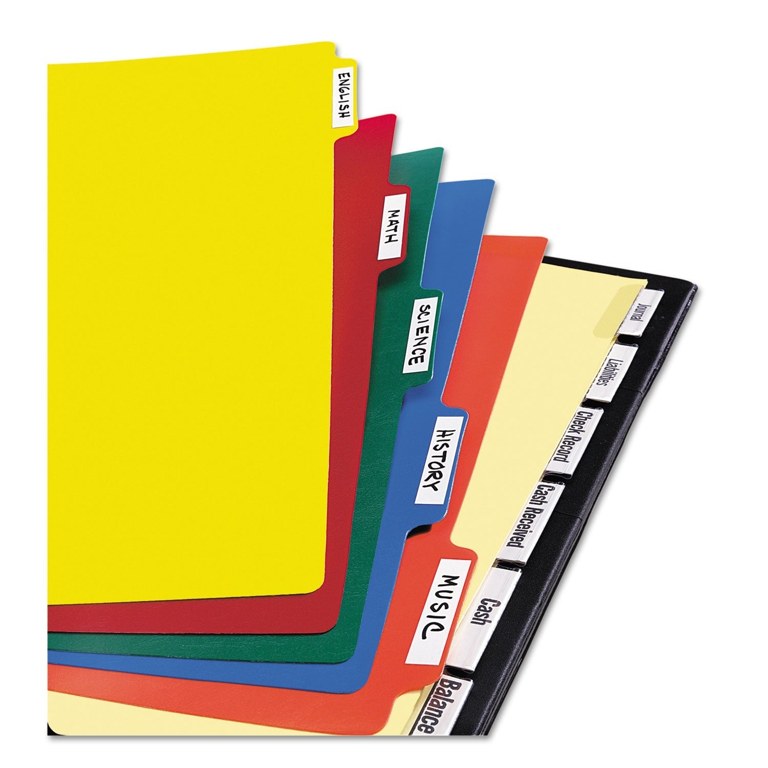 Avery Heavy - Duty Plastic Dividers with Multicolor Tabs and White Labels , 8 - Tab, 11 x 8.5, Assorted, 1 Set - themonogram manor 