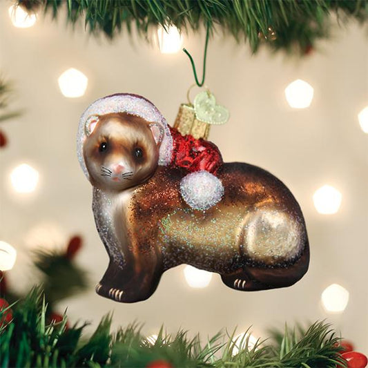 Christmas Ferret Ornament - themonogram manor 