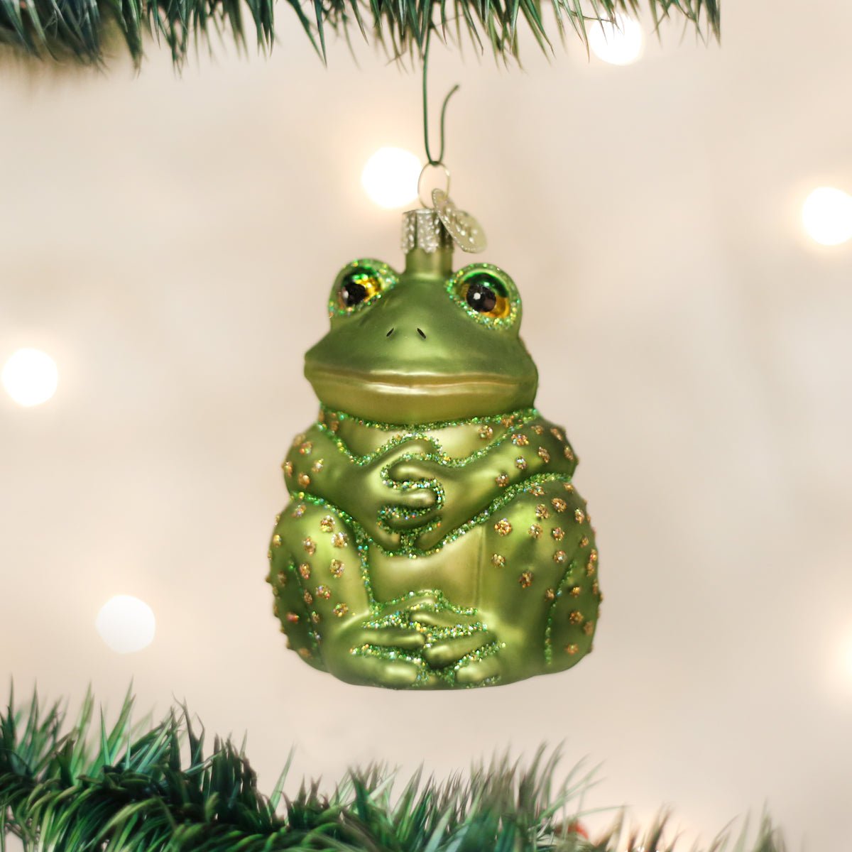 Sitting Frog Ornament - #themonogram manor #
