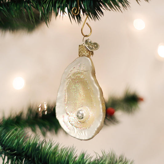 Oyster With Pearl Ornament - themonogram manor 