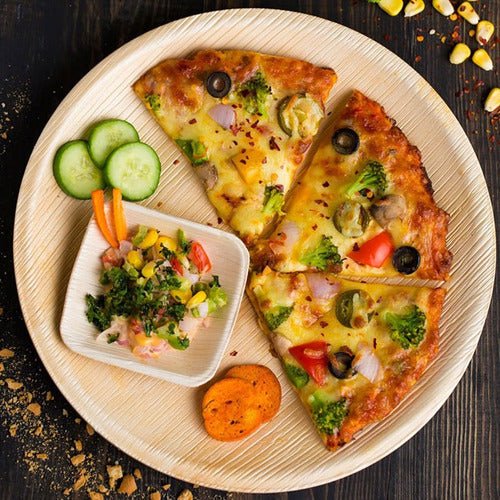 Bosnal - Palm Leaf Biodegradable Plates, 10 inch, Round - themonogram manor 