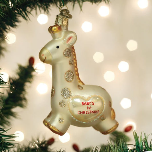 Baby's First Christmas Giraffe Ornament - themonogram manor 