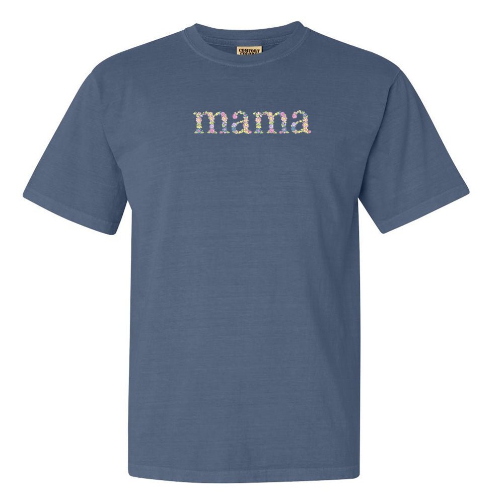 'Floral Mama' Comfort Colors T-Shirt - themonogram manor 
