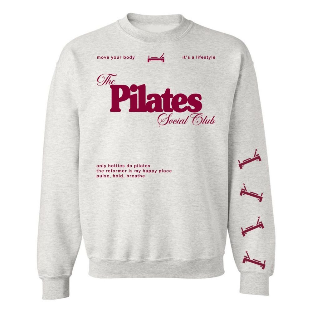 ‘Pilates Social Club' Crewneck Sweatshirt - themonogram manor 