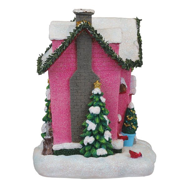 Holiday House Lighted Figurine - themonogram manor 