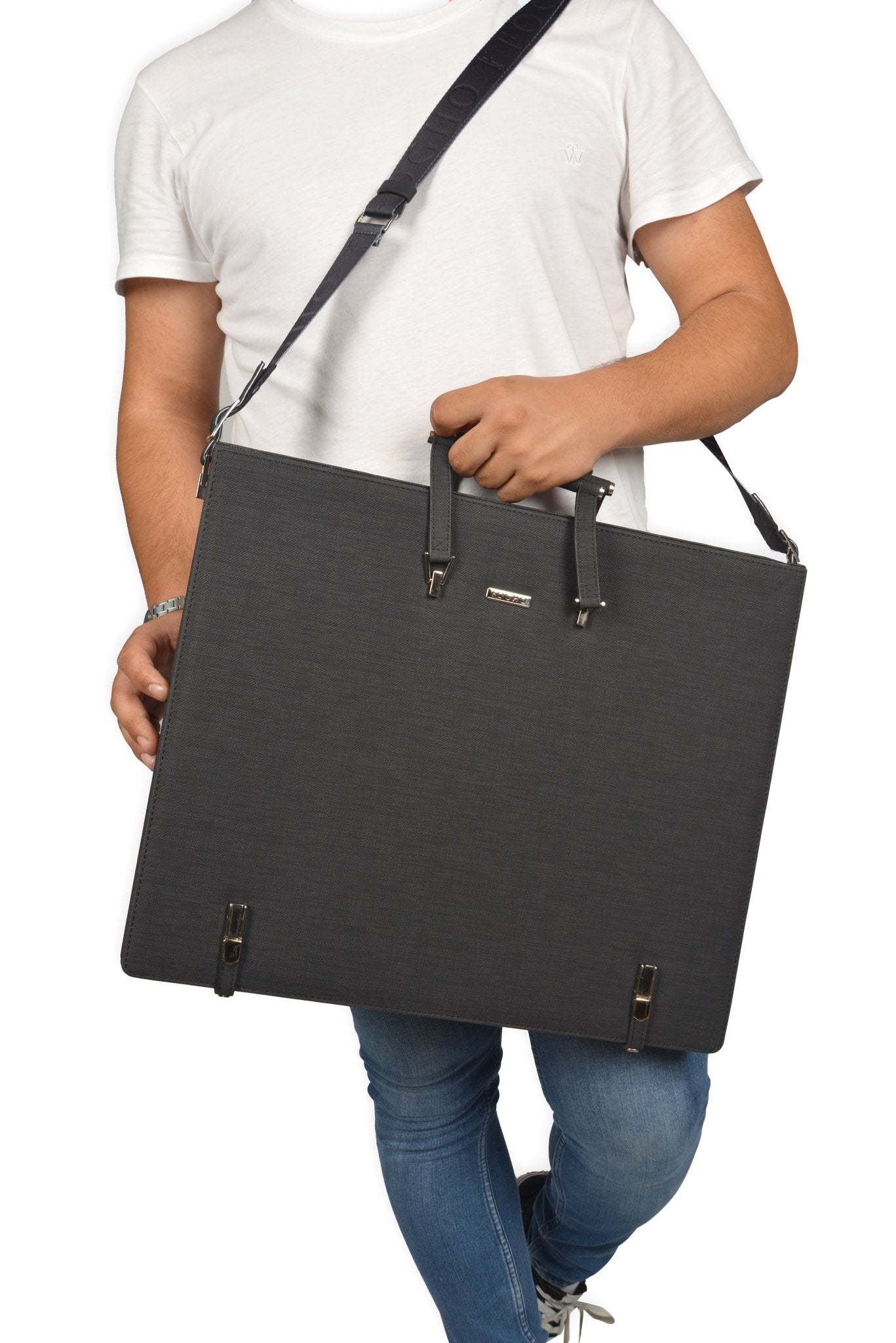 Leather Binder Leather Portfolio Gifts For Painters - Portfolio Binder - Art Supplies Organizer - themonogram manor 